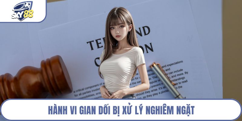 Hành vi gian dối bị xử lý nghiêm ngặt